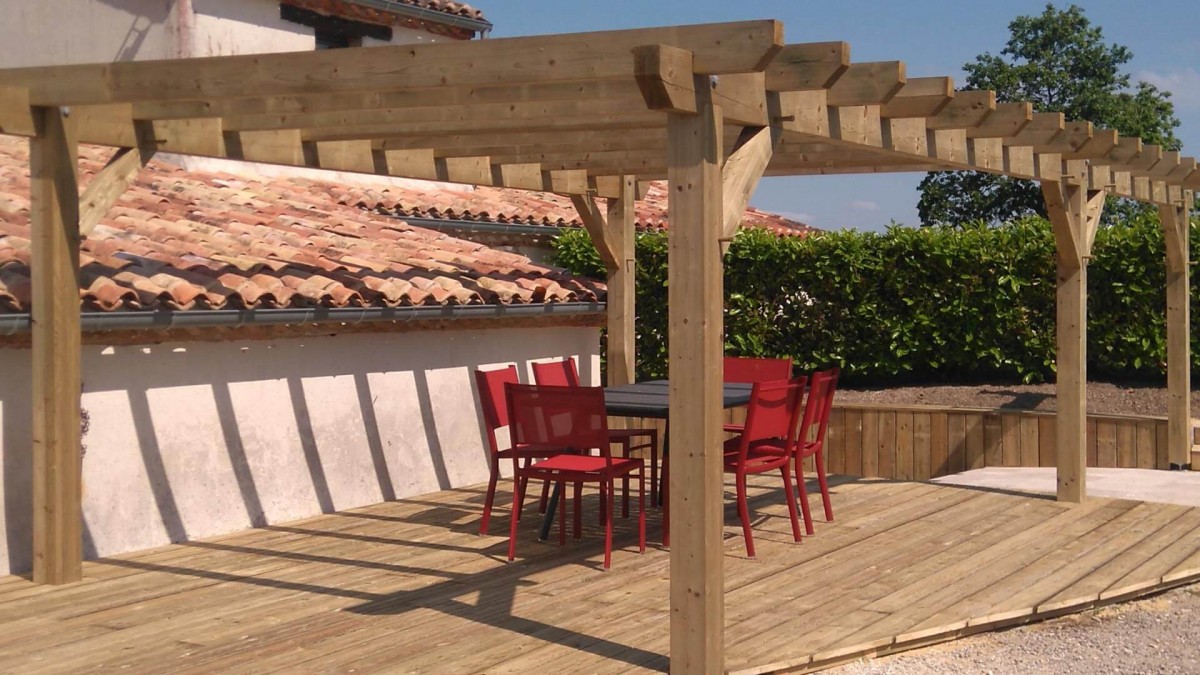 Pergola En Bois Dakar S n gal Decoration Menuiserie Sensys Afric