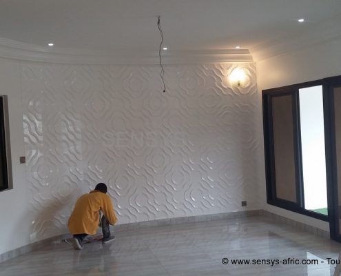 Revêtement-mural-Sensys-POINT-E-495x400 Décoration salon, pièce à vivre ou de séjour au Sénégal 